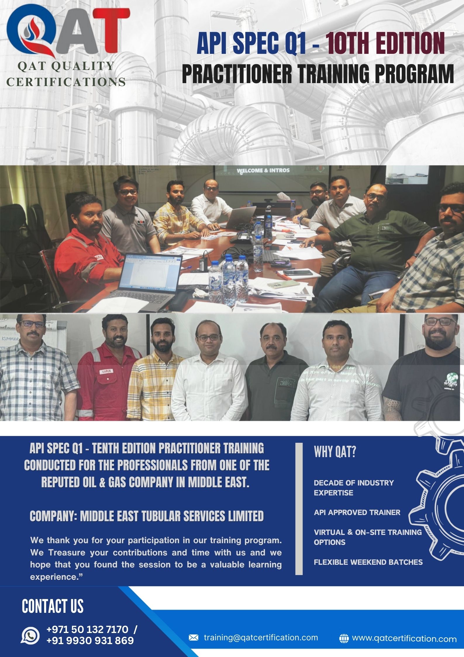 Blue Bold Geometric Modern Company Profile Poster (1) (1)