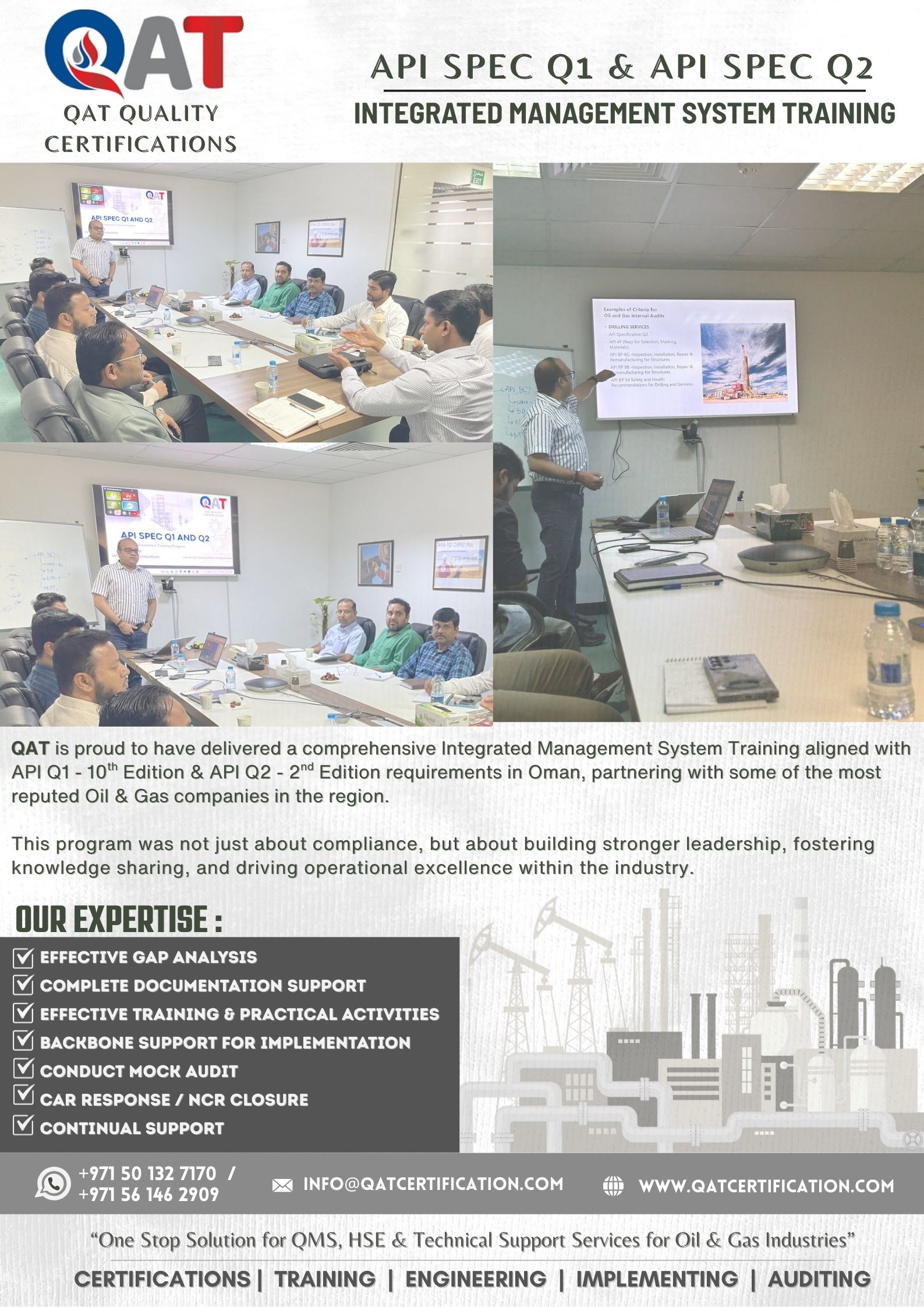 Blue Bold Geometric Modern Company Profile Poster (4) (1)